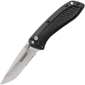 Gerber US1 Button Lock Assisted Ball-Bearing Serrated Folding Pocket Knife 30001294