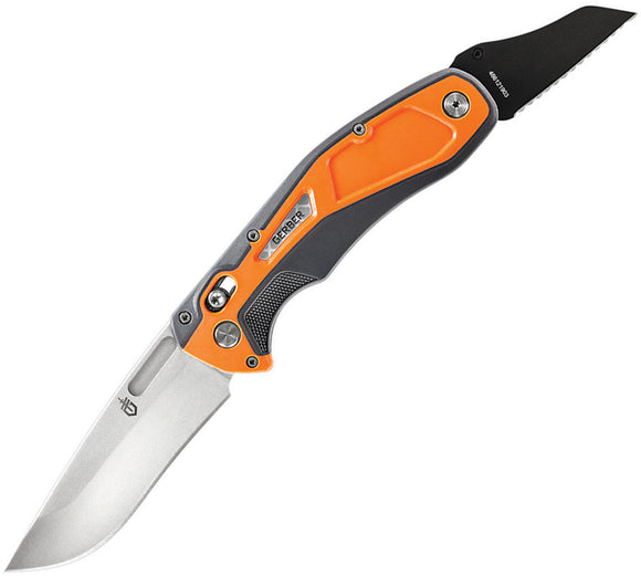 Gerber Randy Newberg DTS Pivot Lock Knife Orange/Gray Rubber G30001761