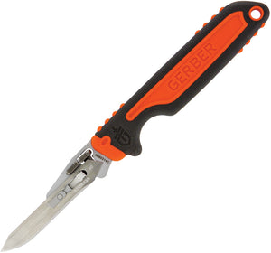 Gerber Vital Fixed Blade Black/Orange 7" Overall W/ Exchange A Blade 3006