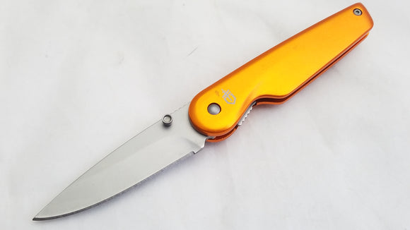 Gerber Airfoil Linerlock Orange Aluminum Handle Folding Pocket Knife 3050