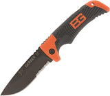 Gerber Bear Grylls Scout Serrated Gray Lockback Folding Knife 31000904N