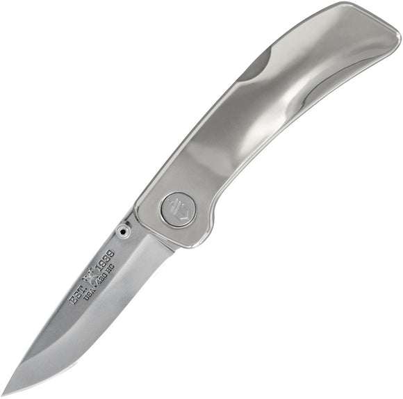 Gerber 39 Series Lockback Satin Folding Pocket Knife W/ Sheath 31002512N