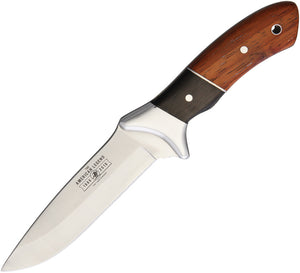 Winchester 10" Black & Brown Wood Stainless Fixed Blade Knife 31003250