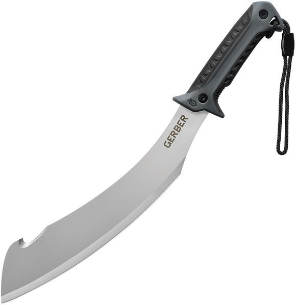 Gerber Broadcut Fixed Blade Knife Black Synthetic Stainless Machete 3153