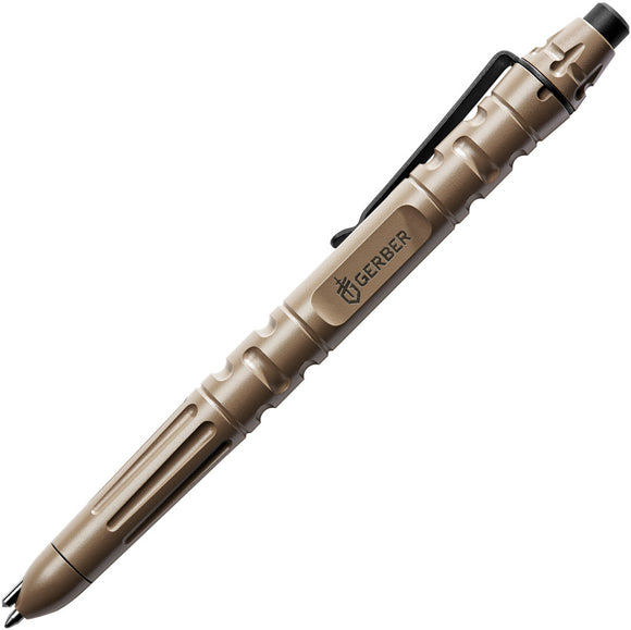Gerber Impromptu Tactical Pen Flat Dark Earth Stainless Rite in the Rain 3226