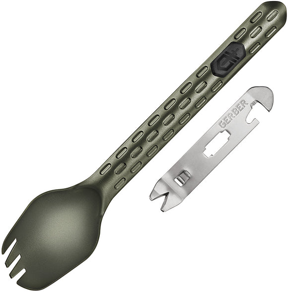 Gerber Devour Green Aluminum Multi-Fork Eating Tool 3423