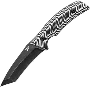 Winchester Silvertip 8" Black & White G10 Tanto Fixed Blade Knife + Sheath 3438