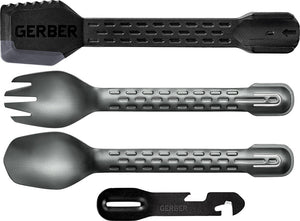 Gerber ComplEAT Tool Black Fork Spoon Tongs Spatula Multi Tool 3463