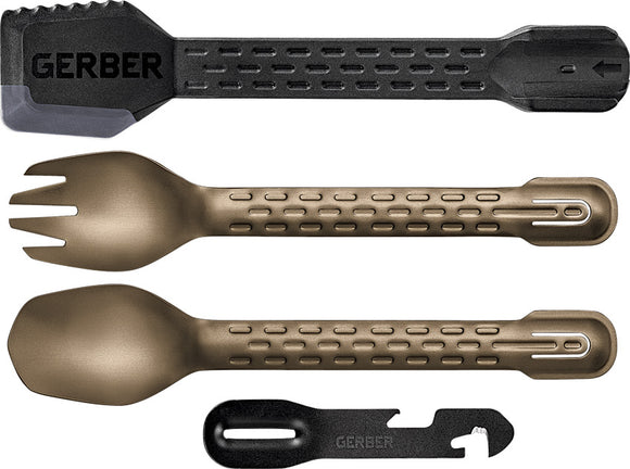 Gerber ComplEAT Tool Bronze Fork Spoon Tongs Spatula Multi Tool 3465