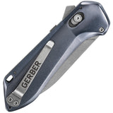 Gerber Highbrow Folding Knife Pivot Lock Blue Aluminum 7Cr17MoV Spear Pt 3511