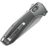 Gerber Highbrow Folding Knife Pivot Lock Gray Aluminum 7Cr17MoV Drop Pt 3671