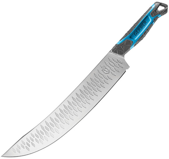 Gerber Rigor Scimitar Chef's Kitchen Knife Cyan Blue (11.25