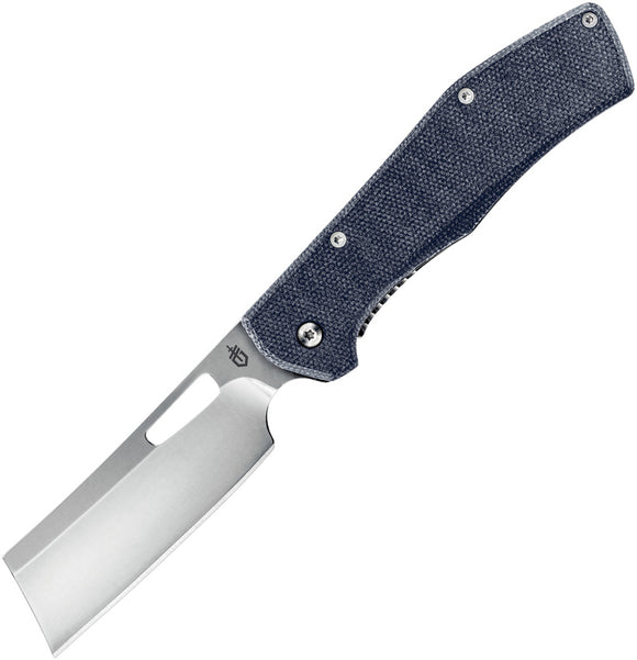 Gerber Flatiron Framelock Blue Micarta & Stainless Folding D2 Steel Pocket Knife 3902
