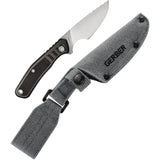 Gerber Downwind Caper Black & Green G10 7Cr17MoV Fixed Blade Knife 3932