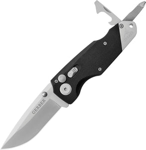 Gerber Obsidian Plunge Lock 440 Black GFN Mult Tool Folding Knife 41021