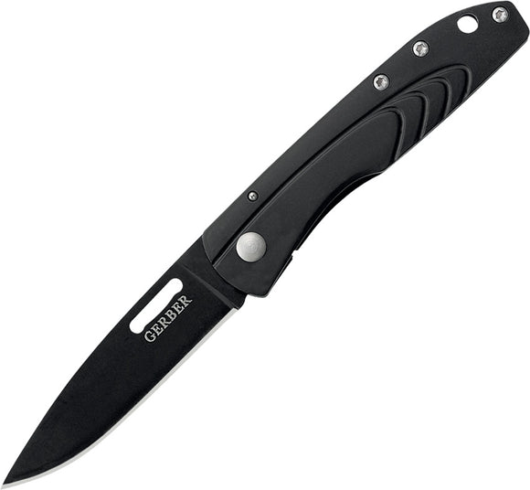Gerber STL Strong Thin Light Black Framelock Ti-Coated Folding Pocket Knife 41122