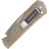 Gerber Mansfield Slip Joint Tan Micarta Folding D2 Steel Pocket Knife 4121