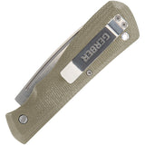 Gerber Mansfield Slip Joint Green Micarta Folding Pocket Knife 4123