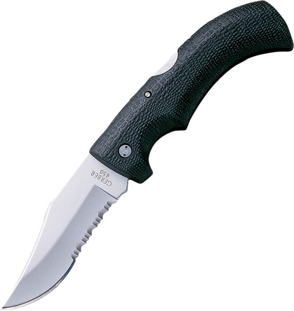 Gerber Gator Knives Clip Pt Partially Serrated Lockback Folding Knife 6079