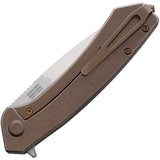Ganzo Knives Skimen Framelock Titanium Folding S35VN Pocket Knife 36835