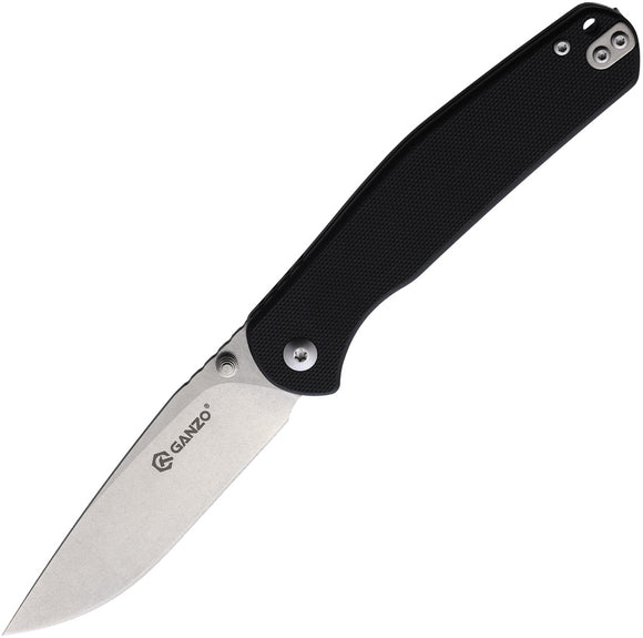 Ganzo Knives Linerlock Black G10 8Cr14MoV Tool Steel Folding Pocket Knife 6804BK