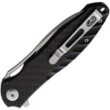 Ganzo Knives Firebird Linerlock Black Carbon Fiber D2 Tool Steel Pocket Knife FH71CF