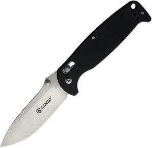Ganzo Knives G7412 G-Lock Black Folding Knife 7412bkws