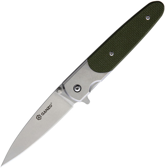 Ganzo Knives G7432 Linerlock Green Folding Knife