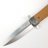 Ganzo Knives Adimanti Samson Pocket Knife Brown G10 Folding D2 Steel SAMSONBR