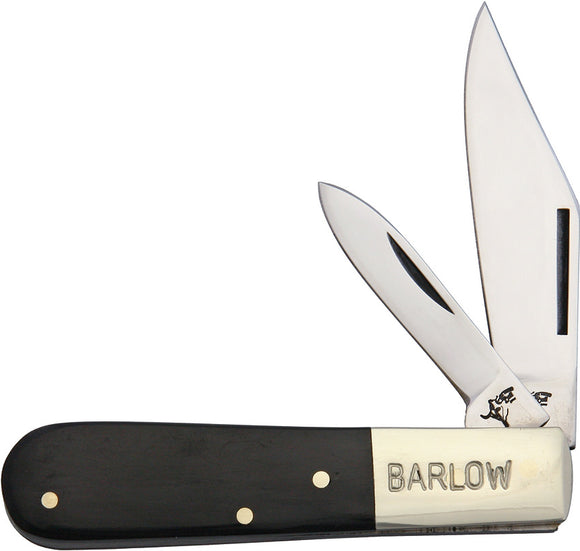 German Bull Barlow Buffalo Horn Handle Folding Stainless Clip Point Knife 114BH