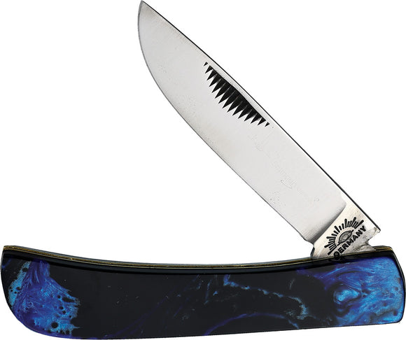 German Eye Clodbuster Jr Limited Midnight Blue Folding Pocket Knife 99JRMB