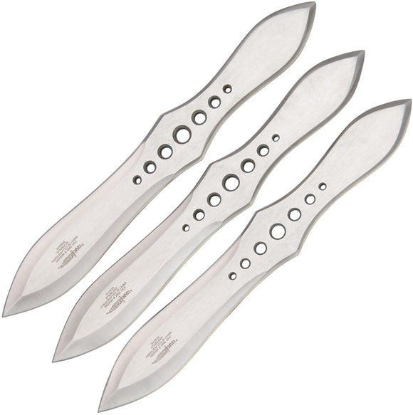 GIL HIBBEN Competition Thrower 3pc Set Throwing Knives W/ Leather Sheath 2034