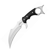 Gil Hibben Silver Chrome Karambit Claw Dagger Knife 5Cr15 Micarta - 5054