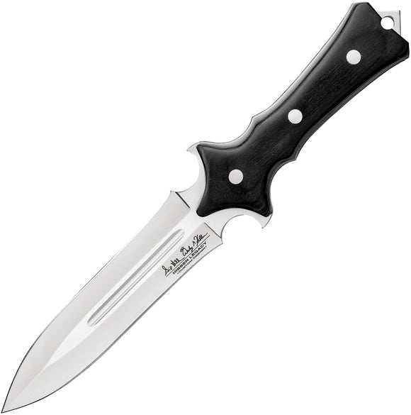 Hibben Legacy Black Pakkawood 7Cr17MoV Stainless Fixed Blade Boot Knife 5059