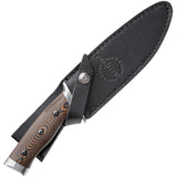 Hibben Tundra Hunter Wood Micarta 420HC Stainless Steel Fixed Blade Knife 5077