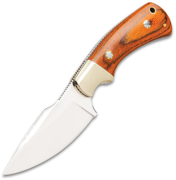 Hibben Diamondback Pakkawood 7Cr17MoV Stainless Fixed Blade Knife w/ Sheath 5100