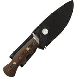 Hibben Tundra Bushcraft Black & Orange Micarta Stainless Fixed Blade Knife 5110