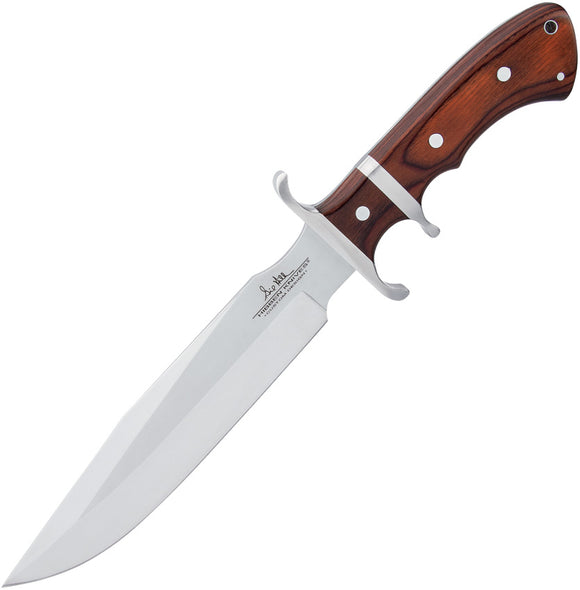 Hibben Sub-Hilt Fighter Bloodwood 5Cr15MoV Fixed Blade Knife w/ Belt Sheath 5111