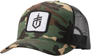 Gerber Knife Logo Camo Adjustable Strap Trucker's Hat HAT