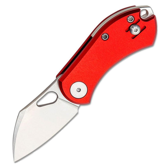 GiantMouse ACE Nibbler Linerlock Red Aluminum Folding Bohler N690 Knife 11224