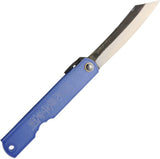 Higonokami Knives No 7 Purple Folding Pocket Knife Blue Paper Steel Blade