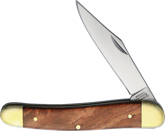 Grohmann Folder Brown Wood Stainless Folding Pocket Knife 360S