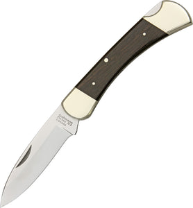 Grohmann Lockback Rosewood 5" Folding Drop Pt Knife w/ Sheath 380S