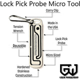 Grim Workshop Lock Pick Probe Micro Tool t002