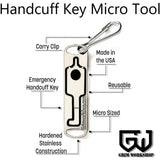 Grim Workshop Handcuff Key Micro Tool t005