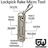 Grim Workshop Lock Pick Rake Micro Tool t008
