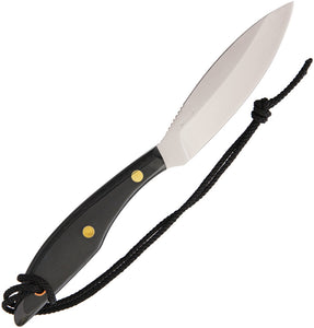 Grohmann Original Design Black Micarta 8.5" Fixed Blade Knife w/ Sheath GRM1S