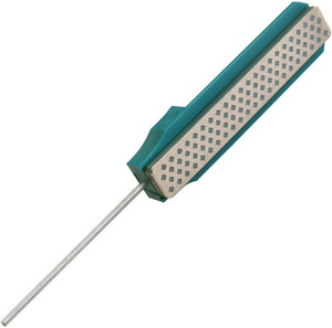 Gatco Medium Diamond Hone Green ABS Four Sided Knife Sharpening Rod 16002