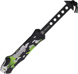 Heretic Knives Automatic Hydra Knife OTF Camo Aluminum MagnaCut Recurve Blade 00810AHCAMO