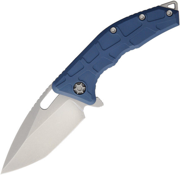 Heretic Knives Martyr Linerlock Blue CPM-154 Folding Knife 0092BL
